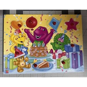 Barney Peg Puzzle Baby Bop BJ SHAPES COLORS  2004 Lyons Birthday Party Mattel